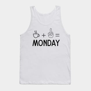 Coffee Middle Fingers Monday Tank Top